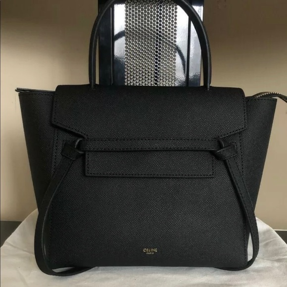 celine belt bag micro black